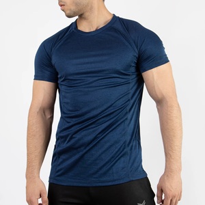 Camiseta Casual de Algodón 100% para Hombre, Cuello Redondo, Manga Corta, Secado Rápido, Transpirable, Corte Regular, Color Azul Marino - Product Image 3