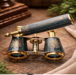 Télescope de bureau classique en laiton et noir avec boutons réglables pour le réglage de la position, disponible à prix de gros. - Product Image 5