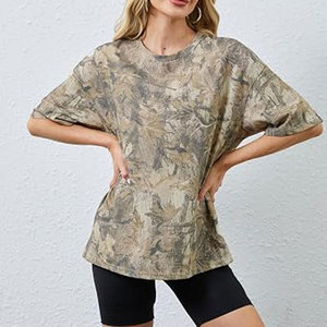 Camisetas extragrandes para mujer, de alta calidad, algodón suave, corte holgado, manga corta, tops casuales para mujer, venta de ropa en línea - Product Image 2