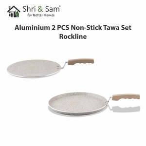 2 PCS Rockline Aluminium Non-Stick <b>Tawa</b> Set Premium Cookware for Easy and Healthy Cooking - Product Image 4
