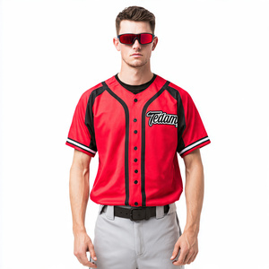 Uniforme de Béisbol Deportivo de Manga Corta con Camuflaje, Uniformes de Softbol para Hombre, Conjuntos de Camisetas de Béisbol Personalizadas de Alta Calidad 100% Poliéster - Product Image 2