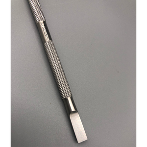 Pousse-cuticules double face en acier inoxydable, outil de manucure professionnel pour salon, outil à ongles réutilisable, éliminateur de peaux mortes - Product Image 2