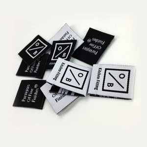 Étiquette tissée en tissu 60*15mm, format standard, double face, à coudre, pour vêtements et colliers, avec fil Lurex, découpe laser personnalisée en rouleau - Product Image 6