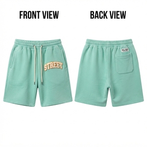<b>Women</b> Mint Green Canvas <b>Shorts</b> 320 GSM Center Back Panel Street Custom Logo 100% Cotton Quick Dry Eco-Friendly Breathable - Product Image 1
