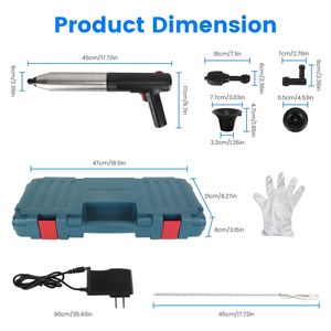 Desatascador de inodoros eléctrico de alta presión con pantalla de presión en tiempo real, limpiador de desagües por aire y removedor de obstrucciones - Product Image 3
