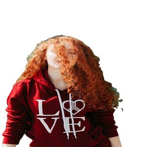 Logo personnalisable imprimé surdimensionné sweats à capuche en polaire lourde pour les femmes nouveau Style décontracté hiver Stock vente sweat-shirt vestes - Product Image 1