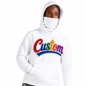 Sweat à capuche zippé personnalisé pour homme, épais, avec cagoule intégrée en molleton de coton vierge style sergé multicolore, fabriqué aux États-Unis - Product Image 5