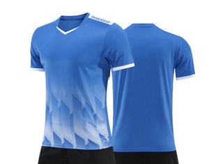Customized Eco-Friendly Front Quick-Drying <b>Men's</b> Football Jerseys High Quality Solid Polyester Mesh Short-Sleeved Hoodies - Product Image 6