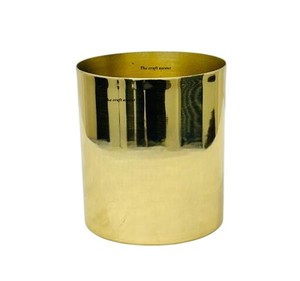 Portavelas y Recipiente de Metal Dorado Único en Oferta para Rellenar con Cera, Decoración del Hogar, Decoración de Mesa, Decoración Luminosa - Product Image 1