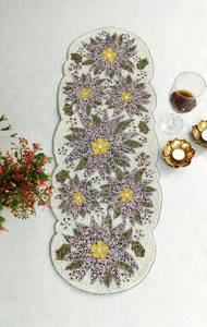 Camino DE MESA DE FLORES con cuentas hecho a mano multicolor - Product Image 4