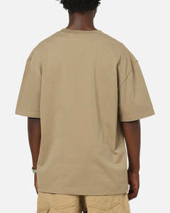 Breathable Trendy Oversized <b>Light</b> Brown Crew-Neck <b>T</b> Shirts for men Casual Fit Streetwear Everyday Comfort & Style - Product Image 2