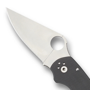 Couteaux pliants de poche gris portables avec lame de coupe en acier inoxydable, poignée confortable antidérapante, trou circulaire pour le pouce - Product Image 5