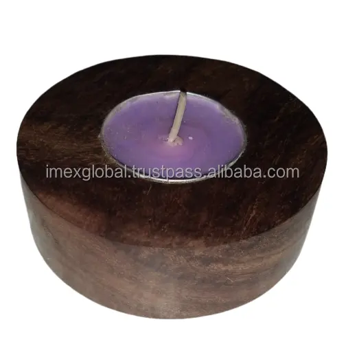 Tea Light Candle Holders Natural Wooden Candle Holders Candle Holders for Wedding Party Birthday Holiday Decoration