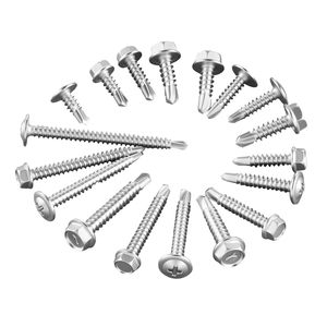 420 viti autofilettanti in acciaio inossidabile # 8 & # Kit Assortito di 10 Bulloni a Testa Truss Phillips per Mobili in Metallo e Legno - Product Image 3