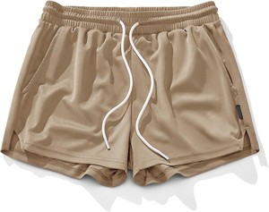 Shorts en jersey pour homme de qualité supérieure, décontractés, pour la salle de sport, l'entraînement, la plage, les vacances, coupe décontractée, tissu Oxford en spandex/polyester, séchage rapide - Product Image 1