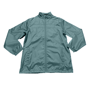 Veste décontractée coupe-vent pour homme, couleur unie, manches régulières, col montant, fermeture éclair, polyester, vêtement d'automne - Product Image 2