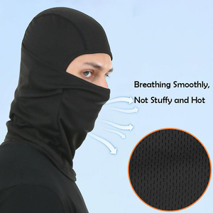 Balaclava respirante à un trou avec logo personnalisé, design multicolore de haute qualité, en polaire, pour l'hiver, en vente - Product Image 4