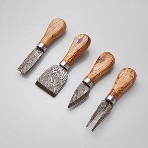 Cuchillo de Cocina Multiusos de Acero Inoxidable con Botón de Presión, Borde Dentado y Mango de Madera para Carne, Pescado, Verduras y Frutas - Product Image 1