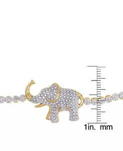 Bracciale in Bolo regolabile con accento di diamanti | Macacy's - Product Image 2