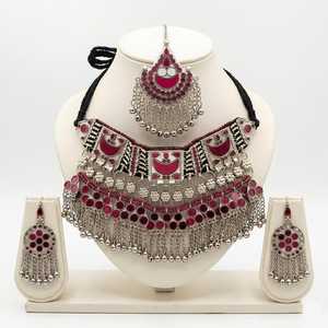 Parures de bijoux afghans vintage pour femmes, colliers et boucles d'oreilles en acier inoxydable pour mariage et fêtes, designs personnalisés, OEM - Product Image 5