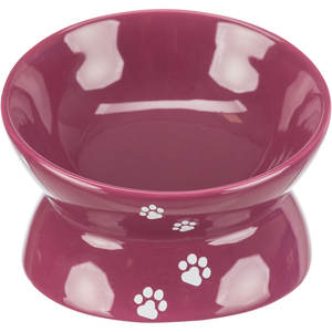 Bol et mangeoire pour animaux de compagnie en céramique violet 0,15 l 13 cm - Product Image 1