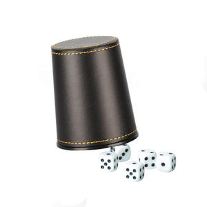 Leather Dice <b>Cup</b> <b>for</b> Gifts Customized Logo and Color Style Durable Leather Dice <b>Cup</b> & Shaker Set <b>for</b> Night Club Gaming - Product Image 3