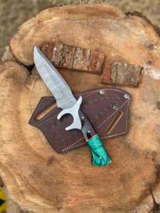 Couteaux de chasse tactiques et de camping en acier Damas édition spéciale, personnalisables, support OEM - Product Image 4