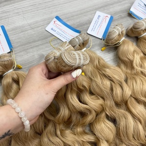 Offres exceptionnelles sur des mèches de cheveux humains vietnamiens couleur blonde, sans nœuds, sans perte, prix de gros - Product Image 2