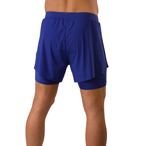กางเกงขาสั้นออกกำลังกายผู้ชาย Flex 2 in 1 พร้อมซับในรัดรูป น้ำหนักเบา แห้งเร็ว เหมาะสำหรับยิม วิ่ง ฟิตเนส ชุดกีฬา รับผลิตแบบ OEM ขายส่ง - Product Image 2