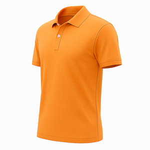 Polo homme en coton à manches courtes, t-shirt décontracté respirant pour l'été, coupe ajustée, confortable, élégant et décontracté - Product Image 1