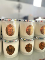 Elegantes Design Hochwertiges Glas kerzen glas für Weihnachten Diwali Neujahr Romantische Nächte und benutzer definierte Geschenk möglichkeiten