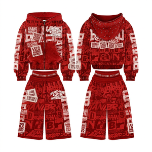Protect Style Apparels Men's Stylish Cotton Fleece <b>Zipper</b> Hoodie Set Double Zip Hooded <b>Top</b> Straight Fit Sweatpants Streetwear - Product Image 6