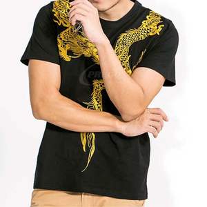 เสื้อยืดคอกลมโอเวอร์ไซส์ผู้ชายผ้าฝ้าย 100% พิมพ์ลายหรือปักลายตามสั่ง โลโก้ใหม่ แห้งเร็ว เหมาะสำหรับออกกำลังกาย - Product Image 2