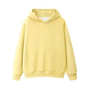 Sweat-shirt à capuche uni pour femme, 100% coton tricoté, respirant, pour l'automne, coupe classique avec poches - Product Image 3
