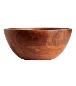 Tazones grandes de madera de acacia natural, material ecológico, para servir ensaladas, verduras, frutas y sopas.  Más vendidos, de alta calidad. - Product Image 2