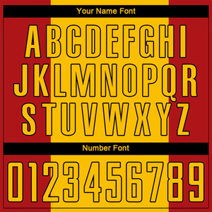 เสื้อฟุตบอลแบบคลาสสิคสั่งทำพิเศษ สีเหลืองแดง แขนเสื้อแบบแร็กแลน ชุดยูนิฟอร์มฟุตบอลคุณภาพสูง ผลิตจากโพลีเอสเตอร์ 100% น้ำหนักเบา - Product Image 5