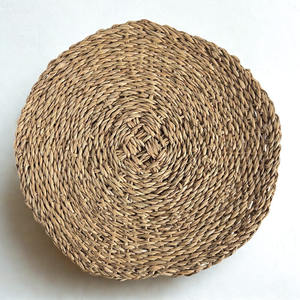 Sous-plats multifonctionnels classiques en jonc de mer, isolants thermiques, écologiques, utilisés comme décoration murale, sous-plats de table, article tendance et durable - Product Image 2