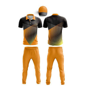 Polo de cricket personnalisé respirant en gros, maillot d'été à séchage rapide 100 % polyester unisexe à manches courtes - Product Image 4