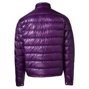 Veste de ski pour homme, couleur violet brillant, manteau matelassé chaud d'hiver, coupe ajustée, coupe-vent, vêtements de sport thermiques pour l'extérieur, vêtements d'extérieur matelassés - Product Image 2
