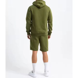 Nouvel Arrivage – Ensemble Homme Premium : Sweat à Capuche Demi-Zip et Short – Tenue Décontractée Confortable pour l'Hiver avec Motif Uni 2026 - Product Image 2