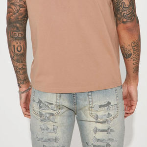 T-shirt décontracté pour homme en matière douce et résistante, avec un design de haute qualité et un col rabattu, à prix d'usine avantageux 2026 - Product Image 5