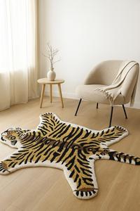 Hand Tufted Wool cheetah Design Persian Style Rug Animal Motif <b>Carpet</b> Elegant Rug Sets - Product Image 3