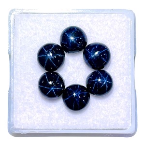 Zafiro Azul Natural de 6mm, Cabujón Redondo, Piedras Preciosas Sueltas, Lote al Por Mayor, Precio al Por Mayor para la Fabricación de Joyería - Product Image 2