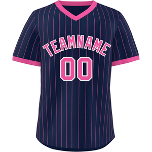 Meilleur prix Ensemble de maillots de baseball pour hommes adultes, nom d'équipe personnalisé imprimé, col en V, 100% polyester, vêtements de sport respirants, shorts courts - Product Image 3