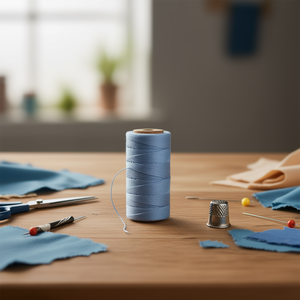 ด้ายฝ้ายอิลัน 80 กรัม สีฟ้าอ่อน 1.5 มม. สำหรับเย็บผ้า - Product Image 2