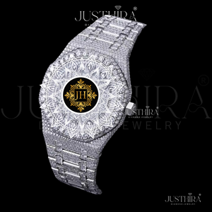 Luxury Sport Men's Stainless Steel Iced Diamond Analog <b>Watch</b> VVS Moissanite Glass 3BAR Water Resistant 42mm <b>Mechanical</b> <b>Watch</b> - Product Image 3