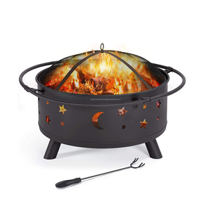 Free Standing Iron <b>Firepit</b> with Fire Pit Ring Heat Application Metal <b>Firepit</b> - Product Image 6