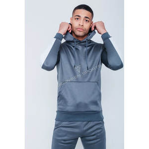 Chándal Deportivo Personalizable para Hombre, Otoño-Invierno, con Capucha, Color Sólido, 100% Poliéster, Forro Polar Antipilling, 340 GSM, Tejido de Punto, de Secado Rápido - Product Image 3