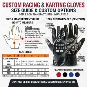 Fabricante de Guantes de Karting Personalizados que Ofrece Fabricación OEM y Suministro al por Mayor para Aplicaciones de Carreras - Product Image 6