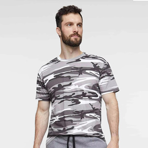 Fashionable <b>Men</b> Camouflage T Shirts O Neck Regular Sleeves Loose Fit Casual Summer Tee Shirts 100% Cotton Eco-Friendly - Product Image 4
